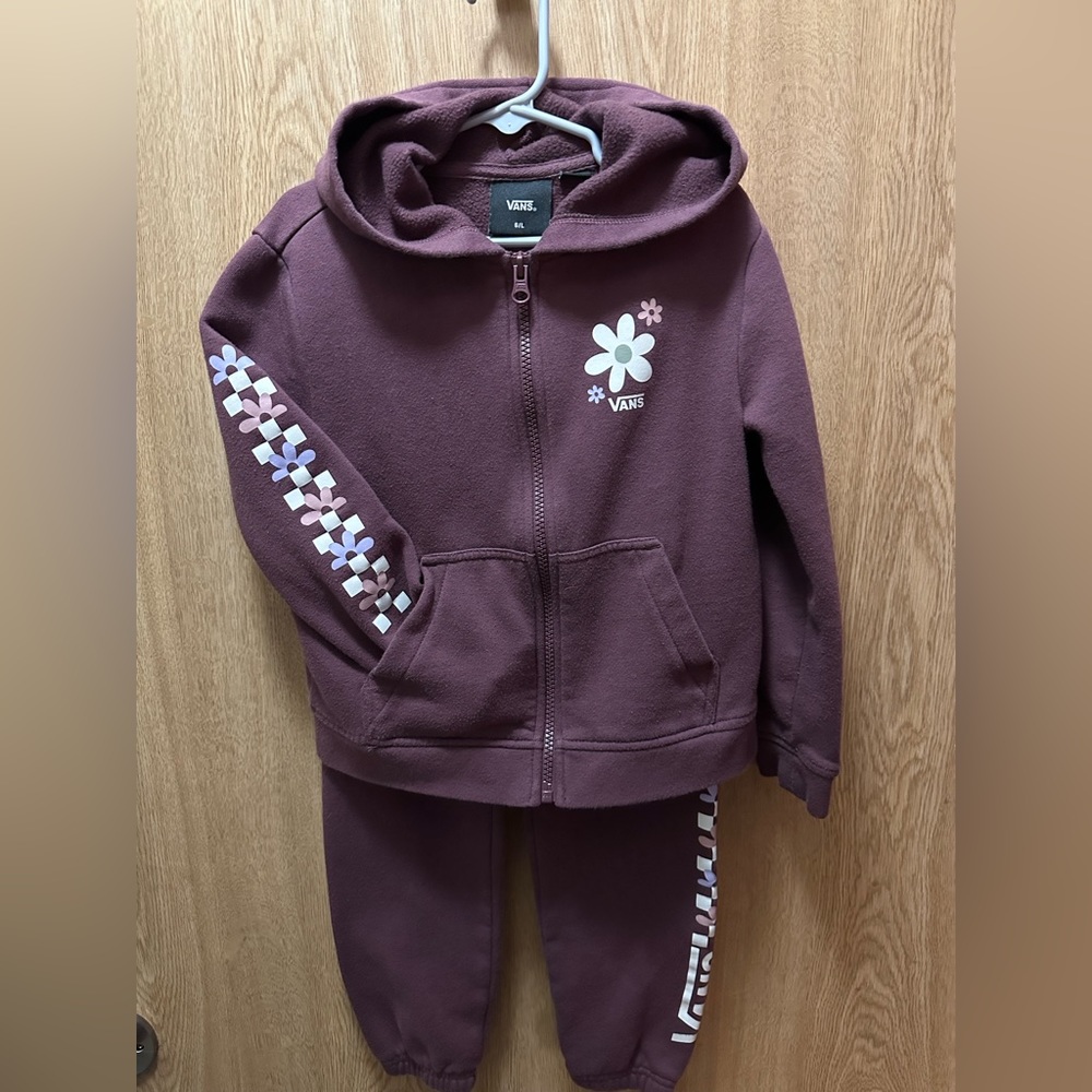 Vans toddler sweat pant and zip up pair